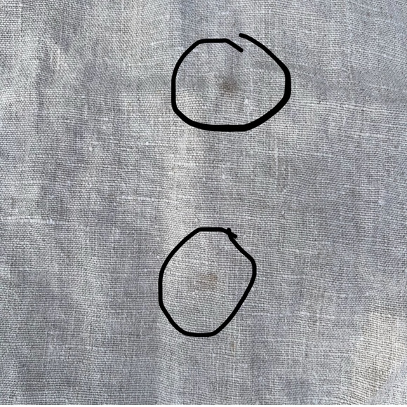 VTG Fall Harvest Linen Tablecloth Fruits Vegetables Nutmeg Spices Pumpkins 45x48 - Picture 11 of 11